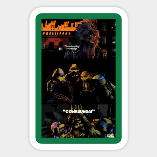 TMNT "Cowabunga" illustration (digital) Sticker